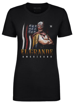 El Grande Americano WWE Flag Grunge Women's WWE T-Shirt