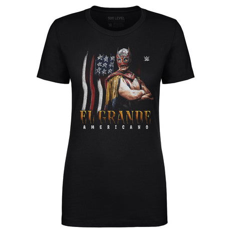 El Grande Americano WWE Flag Grunge Women's WWE T-Shirt