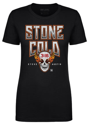 Stone Cold Steve Austin Fire Skull WHT