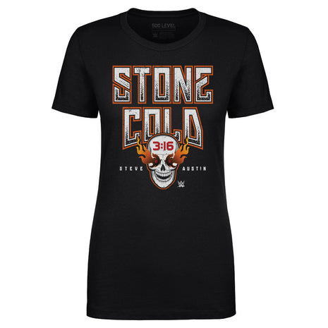 Stone Cold Steve Austin Fire Skull WHT