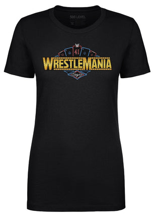 Wrestlemania 41 Las Vegas Logo WHT