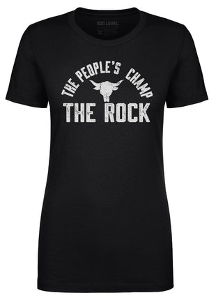 The Rock The People's Champ Logo WHT