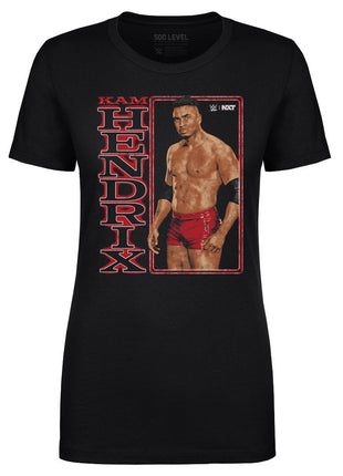 Kam Hendrix WWE Vertical Name Women's WWE T-Shirt