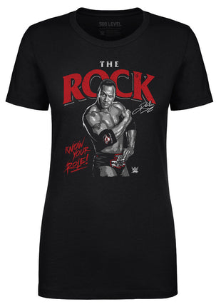 The Rock Know Your Role WWE Women's T-Shirt