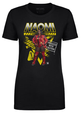 Naomi Caution WWE Caution Tape Women's WWE T-Shirt