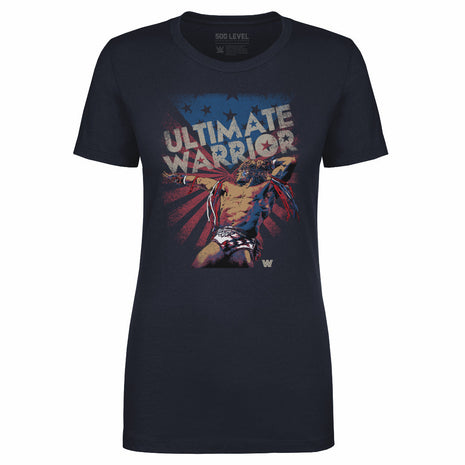 Ultimate Warrior American Flag WWE Women's T-Shirt