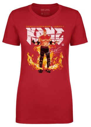 Kane Flames WWE Women's T-Shirt