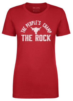 The Rock The People's Champ Logo WHT