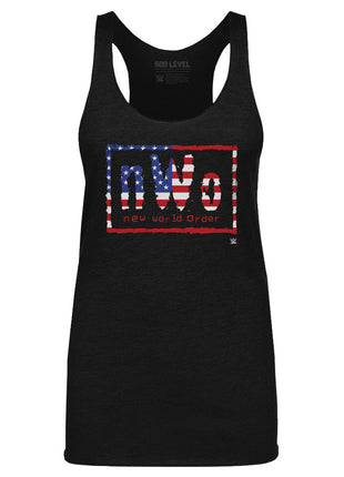 nWo WWE Logo American Flag Women's WWE Tank Top