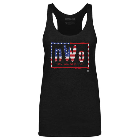 nWo WWE Logo American Flag Women's WWE Tank Top