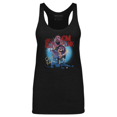 CM Punk Stencil Women's WWE Tank Top