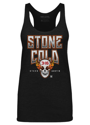 Stone Cold Steve Austin Fire Skull WHT