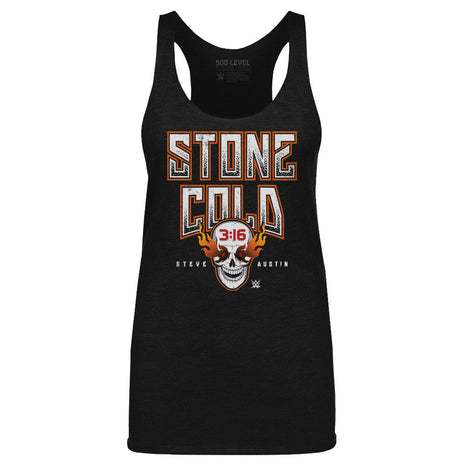 Stone Cold Steve Austin Fire Skull WHT