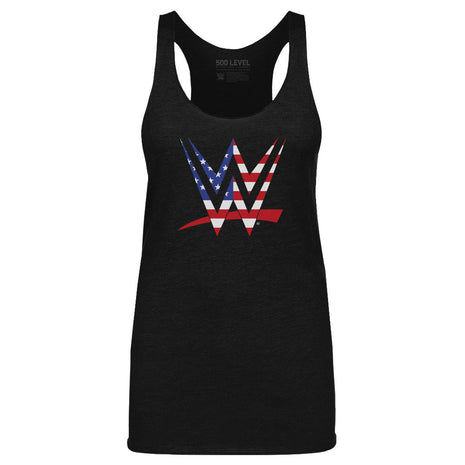 WWE Logo American Flag Women's WWE Tank Top