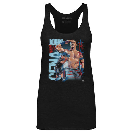 John Cena Never Give Up Salute Women's WWE Tank Top