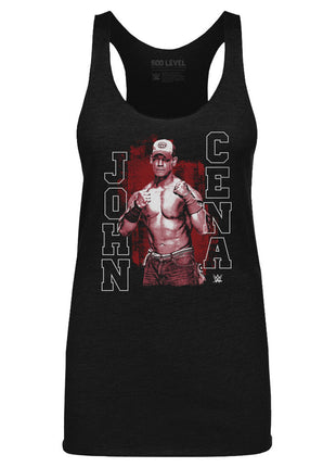 John Cena Red Monochrome WWE Women's Tank Top