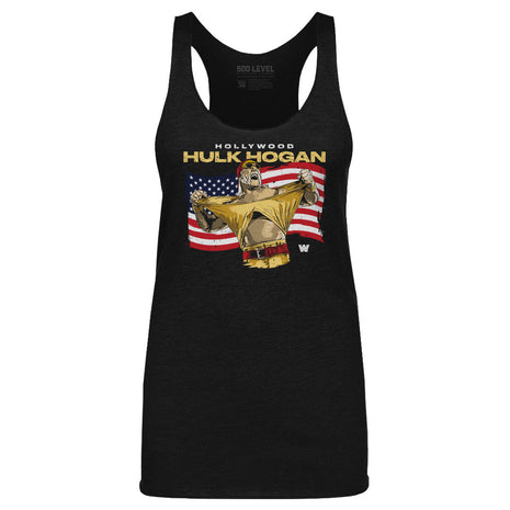 Hulk Hogan Hollywood Flag Women's WWE Tank Top