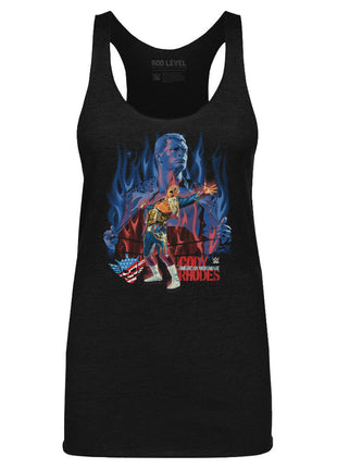 Cody Rhodes Flames Women's WWE Tank Top