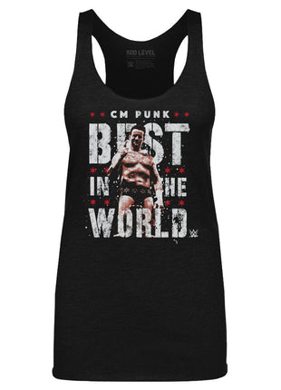 CM Punk Best In The World Vector Women's WWE Tank Top