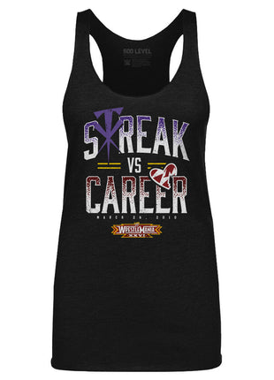Wrestlemania XXVI Streak Vs. Career WWE Women's Tank Top