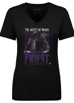 Damian Priest Gritty Women's WWE V-Neck T-Shirt