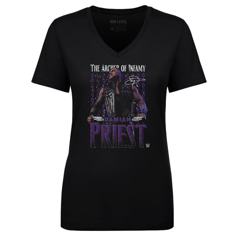 Damian Priest Gritty Women's WWE V-Neck T-Shirt