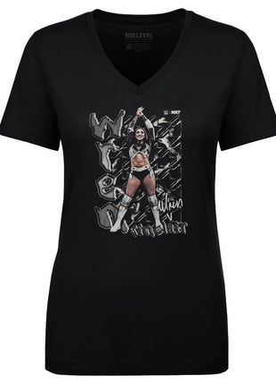 Wren Sinclair Grunge Women's WWE V-Neck T-Shirt