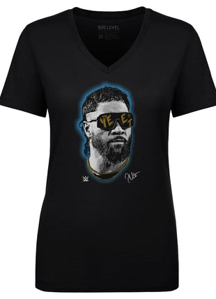 Jey Uso YEET Stare WWE Women's WWE V-Neck T-Shirt