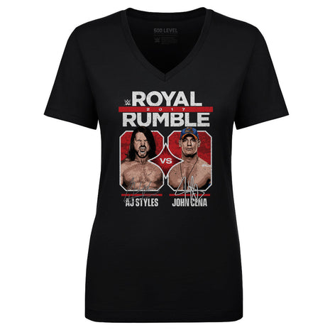 John Cena Vs A.J. Styles Royal Rumble 2017 WHT