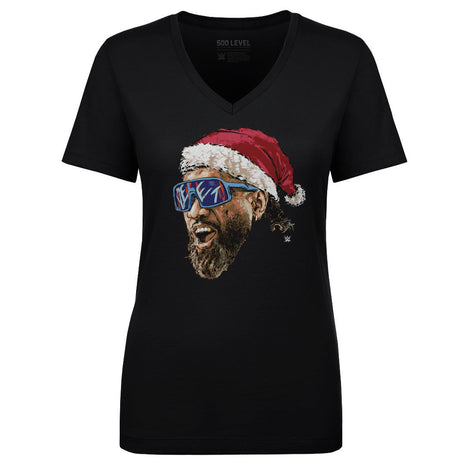 Jey Uso YEET Santa Hat Women's WWE V-Neck T-Shirt