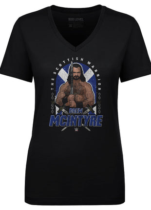 Drew McIntyre Gritty Women's WWE V-Neck T-Shirt