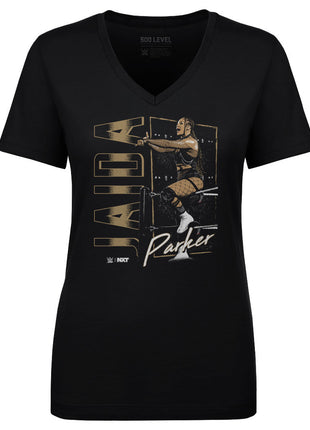 Jaida Parker Vertical Name Women's WWE V-Neck T-Shirt