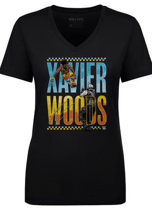 Xavier Woods Drop Kick WWE Women's V-Neck T-Shirt