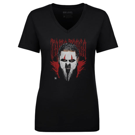 Tama Tonga WWE Scream Women's WWE V-Neck T-Shirt