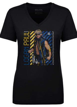 Logan Paul Gritty Pose Women's WWE V-Neck T-Shirt