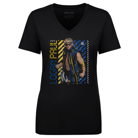 Logan Paul Gritty Pose Women's WWE V-Neck T-Shirt