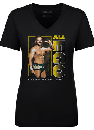 Ethan Page All Ego Pose Women's WWE V-Neck T-Shirt