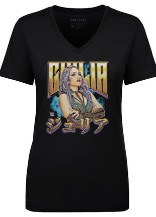 Giulia Superstar Name Women's WWE V-Neck T-Shirt
