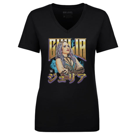 Giulia Superstar Name Women's WWE V-Neck T-Shirt