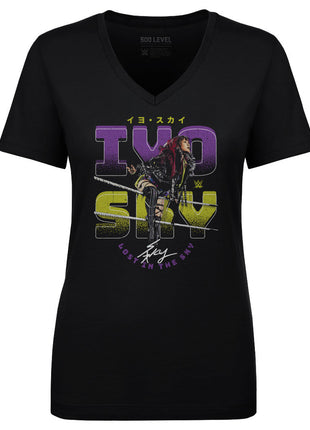 Iyo Sky Ropes WWE Women's V-Neck T-Shirt