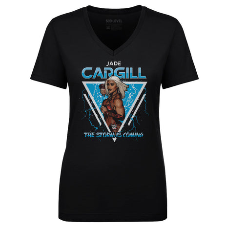 Jade Cargill Storm Is Coming Women's WWE V-Neck T-Shirt
