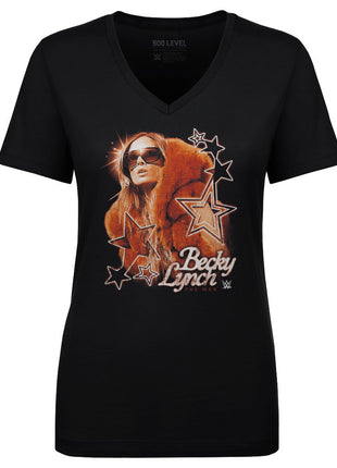 Becky Lynch Vintage Women's WWE V-Neck T-Shirt