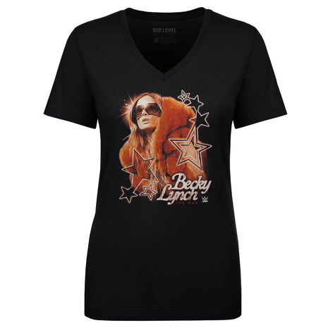 Becky Lynch Vintage Women's WWE V-Neck T-Shirt