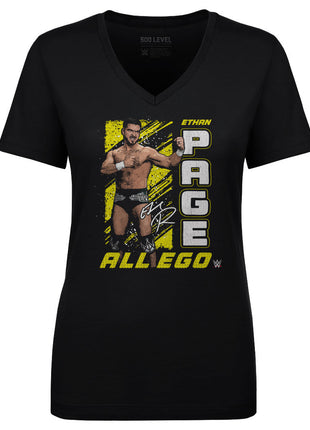 Ethan Page Gritty Women's WWE V-Neck T-Shirt