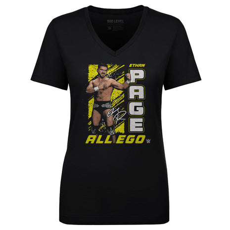 Ethan Page Gritty Women's WWE V-Neck T-Shirt