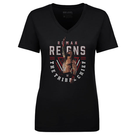 Roman Reigns Gritty Women's WWE V-Neck T-Shirt