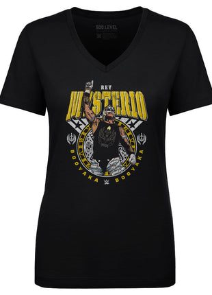 Rey Mysterio Booyaka Gritty Women's WWE V-Neck T-Shirt