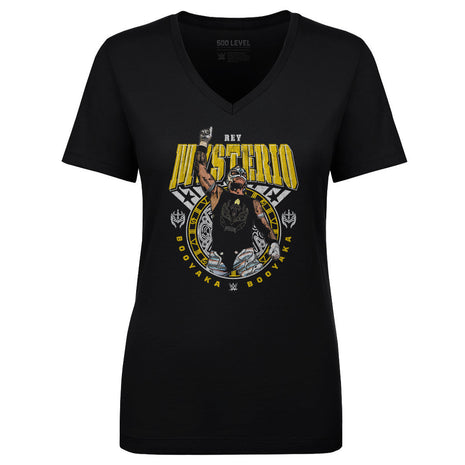 Rey Mysterio Booyaka Gritty Women's WWE V-Neck T-Shirt