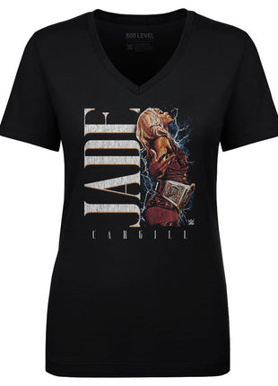Jade Cargill WWE Champ Women's WWE V-Neck T-Shirt