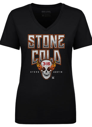 Stone Cold Steve Austin Fire Skull WHT